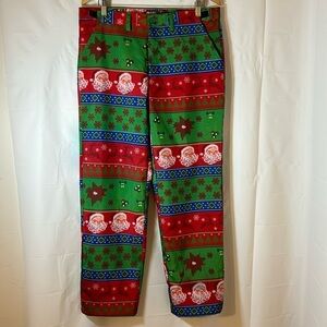 Christmas pants Dec 25th costume size men’s Large festive party trousers holiday